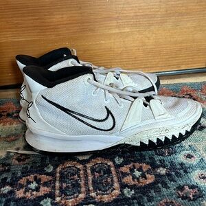 Kyrie Nike.  Only worn a few times to indoor basketball practice. Size 9.5